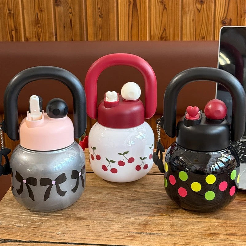Stylish Large-Capacity Dual-Drink Handle Bottle